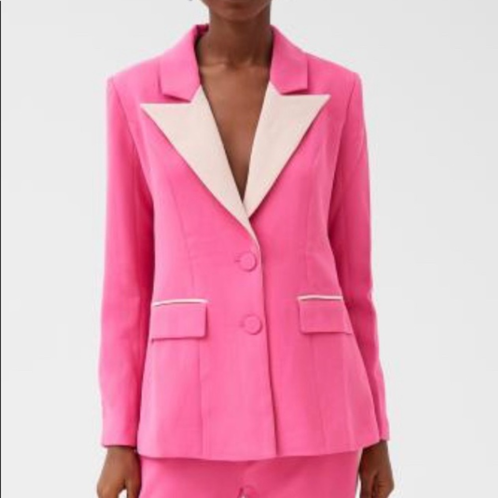Two tone pink blazer